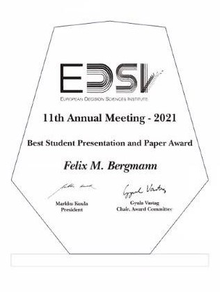 EDSI best student paper