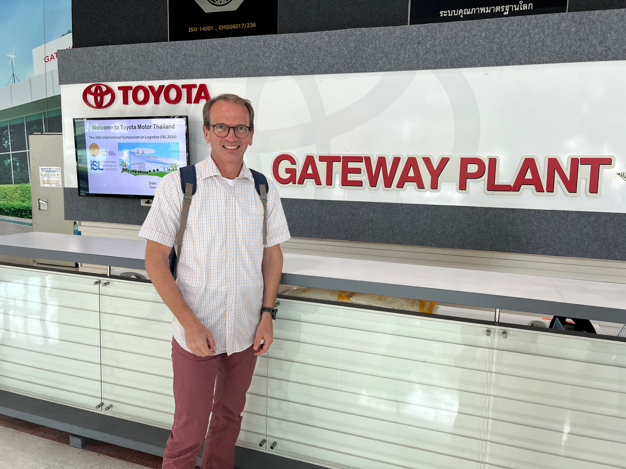 Prof. Wagner at the Toyota Toyota production plant.